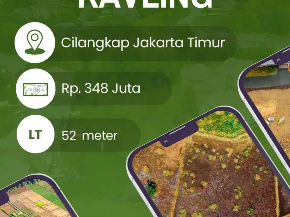 Kavling JAKARTA TIMUR dalam Cluster di Daerah Cipayung