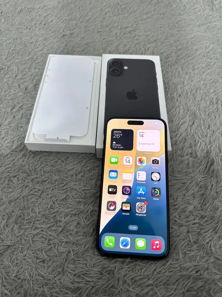 Iphone 16 128gb Black IBOX Garansi On Mei 2026