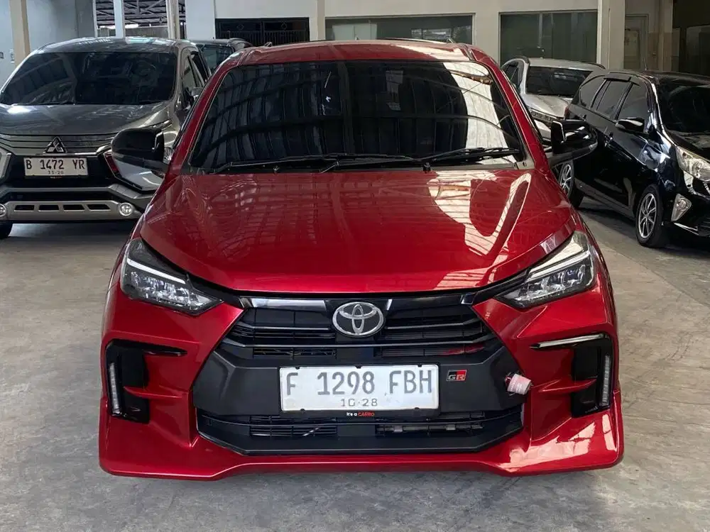 Toyota Agya 1.2 GR Sport AT 2023 Merah PREMIUM F1298FBH