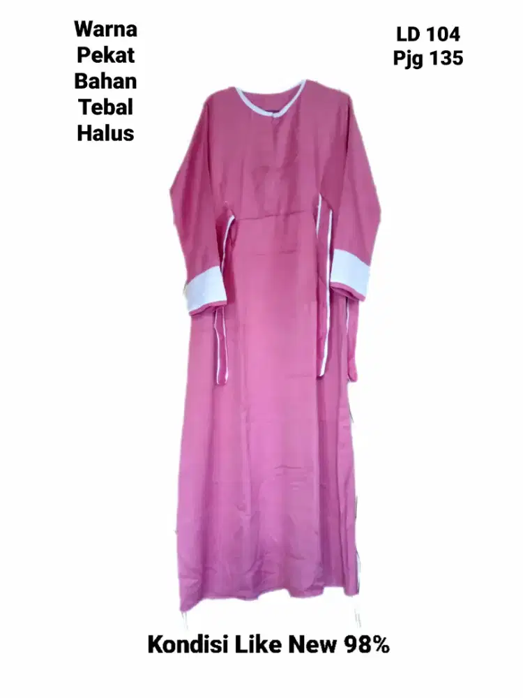 Gamis hijab branded berkualitas bahan tebal lebar Like New semua