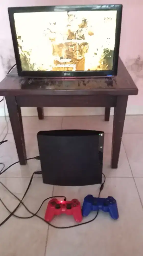 Jual ps3 500GB dan tv LG 22 inch
