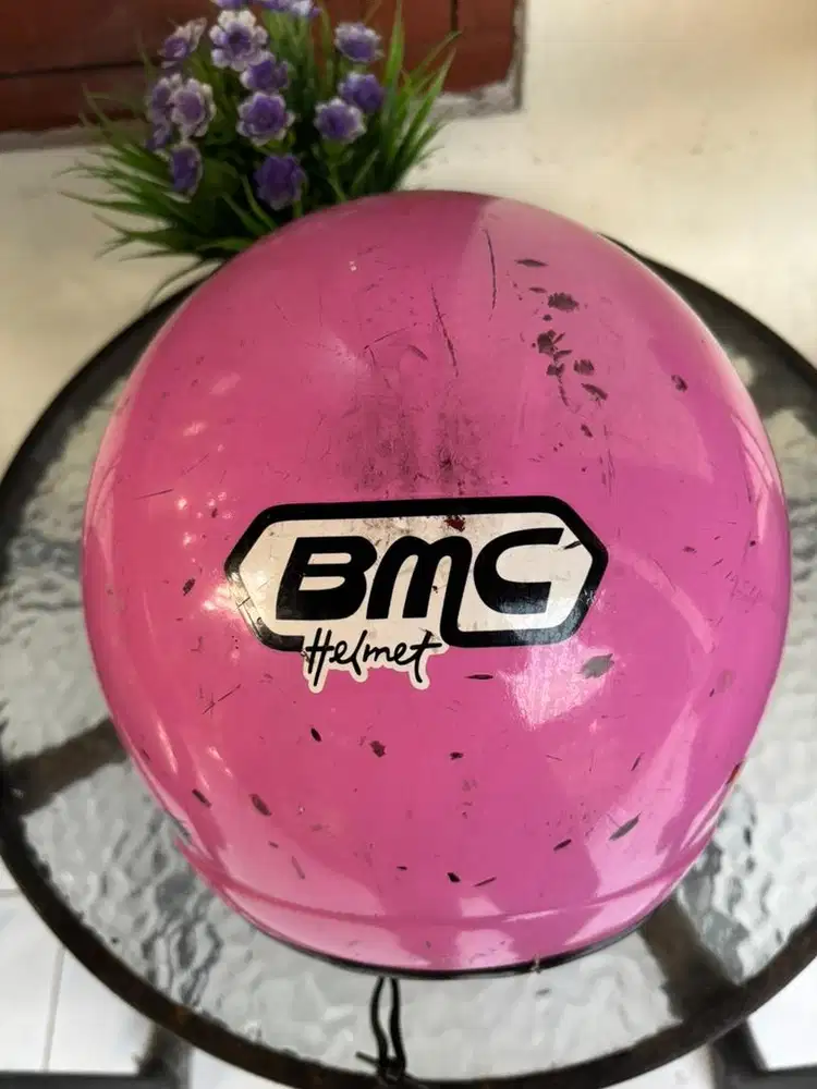 HELM PINK BMC BEKAS BAGUS