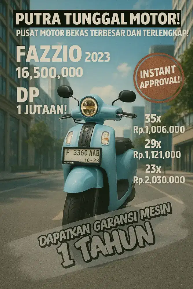 Warna unik dari fazzio kita. Siapa cepat dia dapat di harga murmerrr