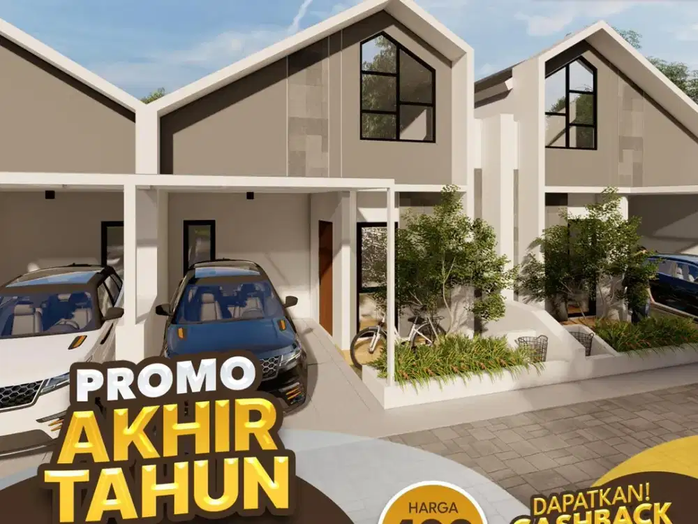 Rumah 1 Lantai ala Skandinavia Dekat RS Moewardi Solo