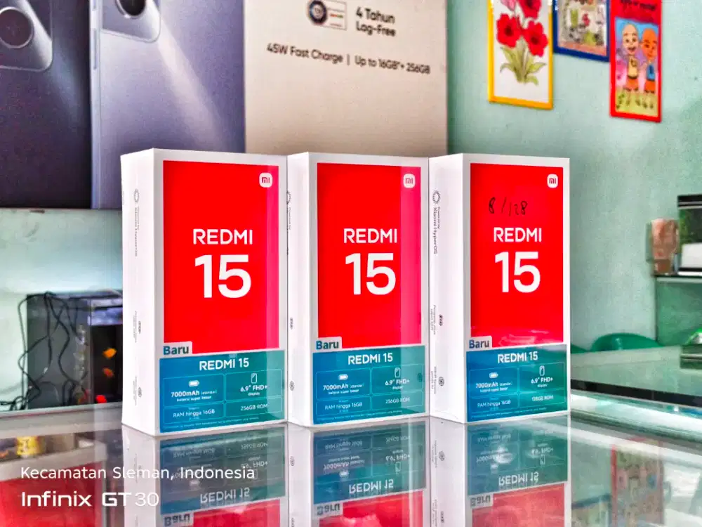 REDMI 15 8/256 NEW SEGEL PROMO TERMURAH
