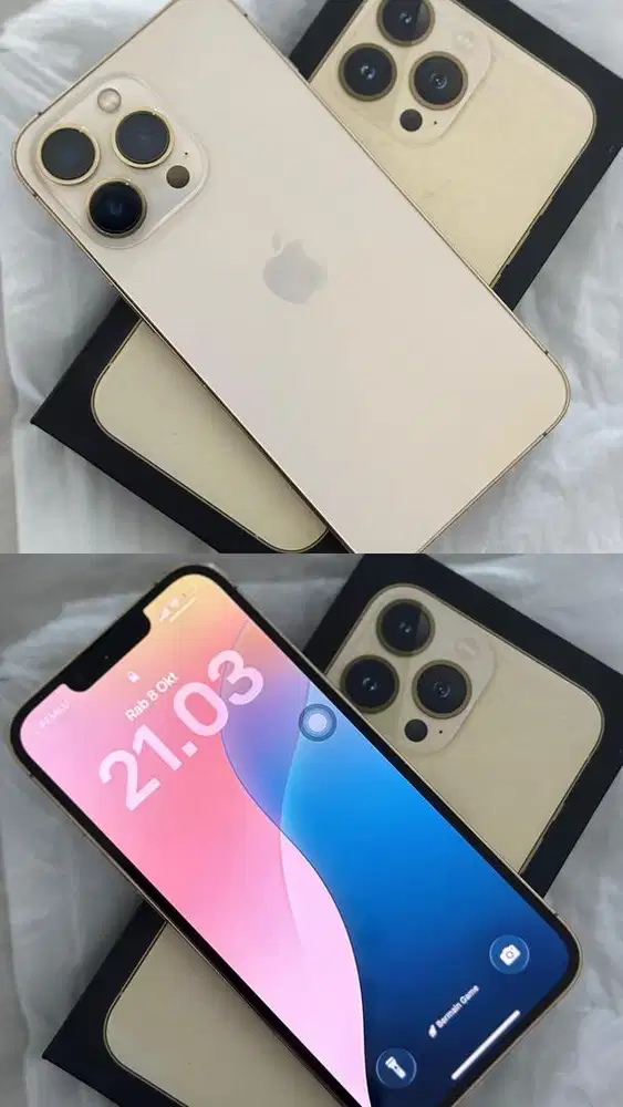 JUAL IPHONE 13 PRO EX INTER 256GB GOLD