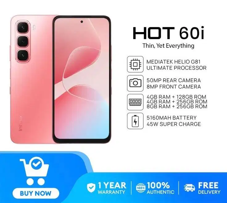 INFINIX HOT 60i NEW ORIGINAL PHONE