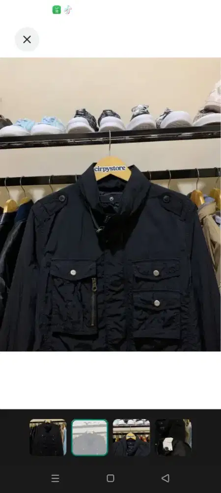 Jaket parasut polham ukuran L