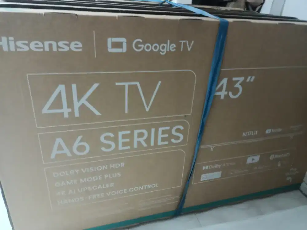 Hisense TV 43A6500K UHD 4K, HSR120Hz, Google TV OS, New Design