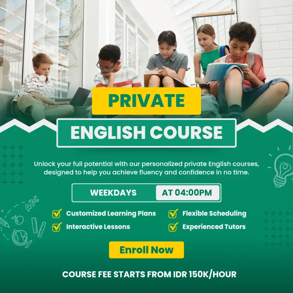 English Private Course for K2 and Primary Students