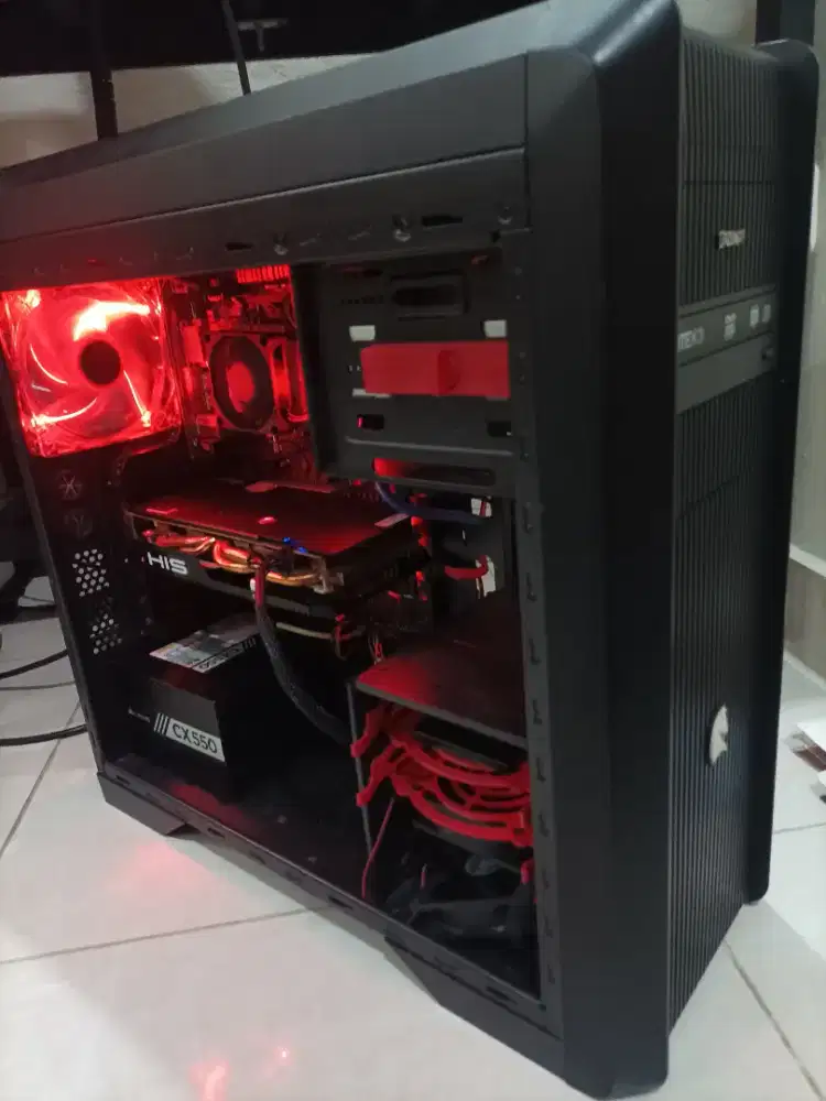 PC AMD RYZEN 5 5500 VGA RX 580 RAM 16GB RGB
