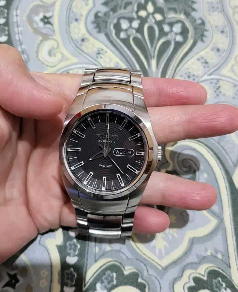 Jam Nixon Elite Automatic SR Swiss Made Silver Black Original Rare