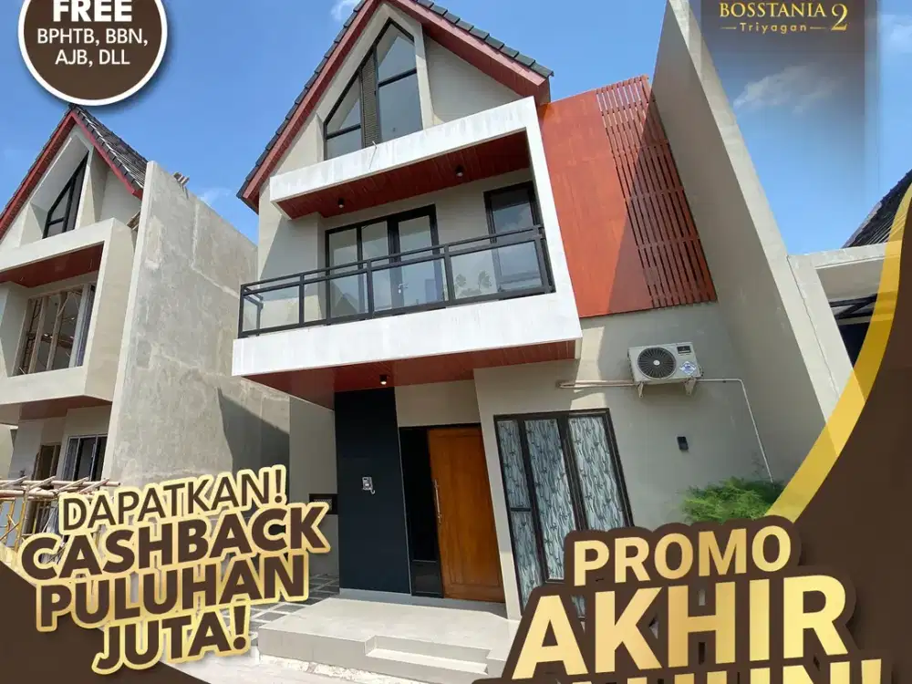 Perumahan 2 Lantai Scandinavian,Dekat Alun alun Karanganyar