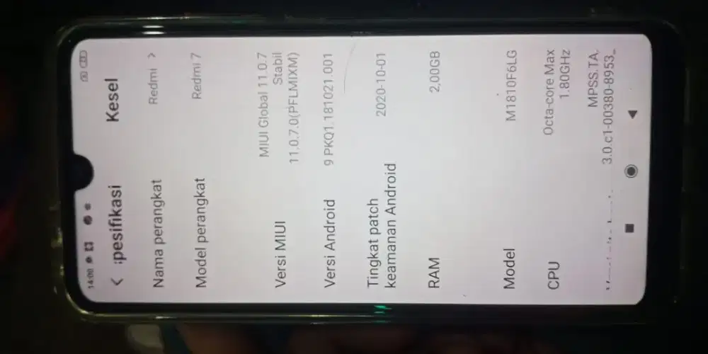 Redmi note 7 bekas
