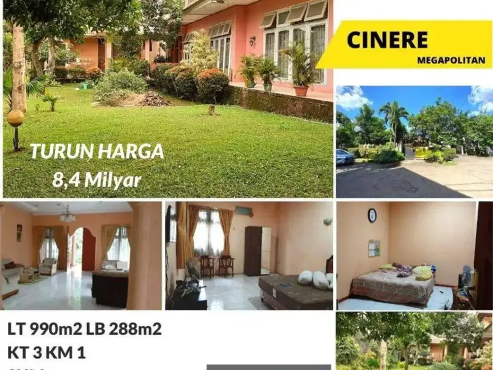 Rumah Luas Asri Parkiran Luas Cinere Estate Depok