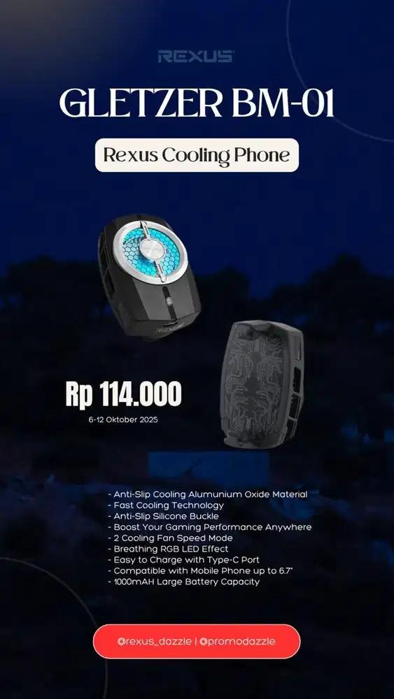 Cooler phone Rexus Gletzer Bm-01