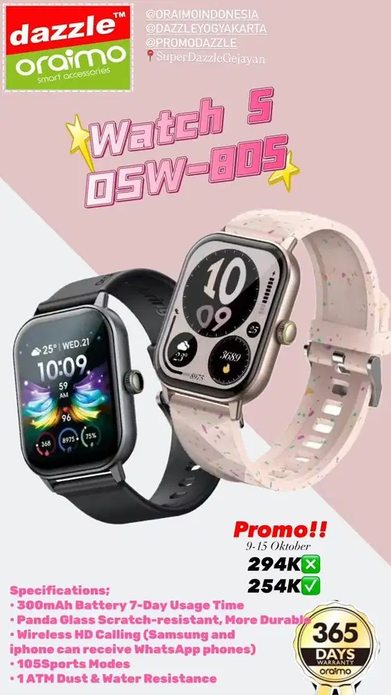 Smartwatch Oraimo OSW-805
