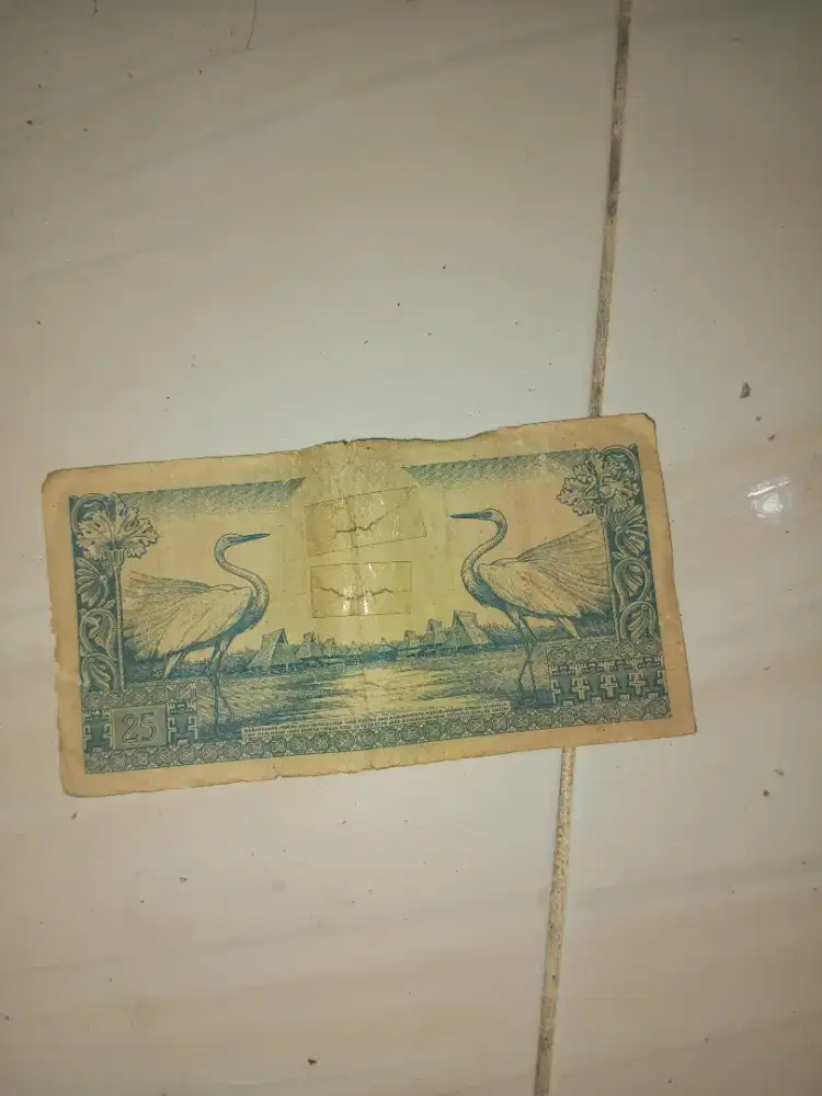 di jual uang kuno 25Rupiah tahun 1959