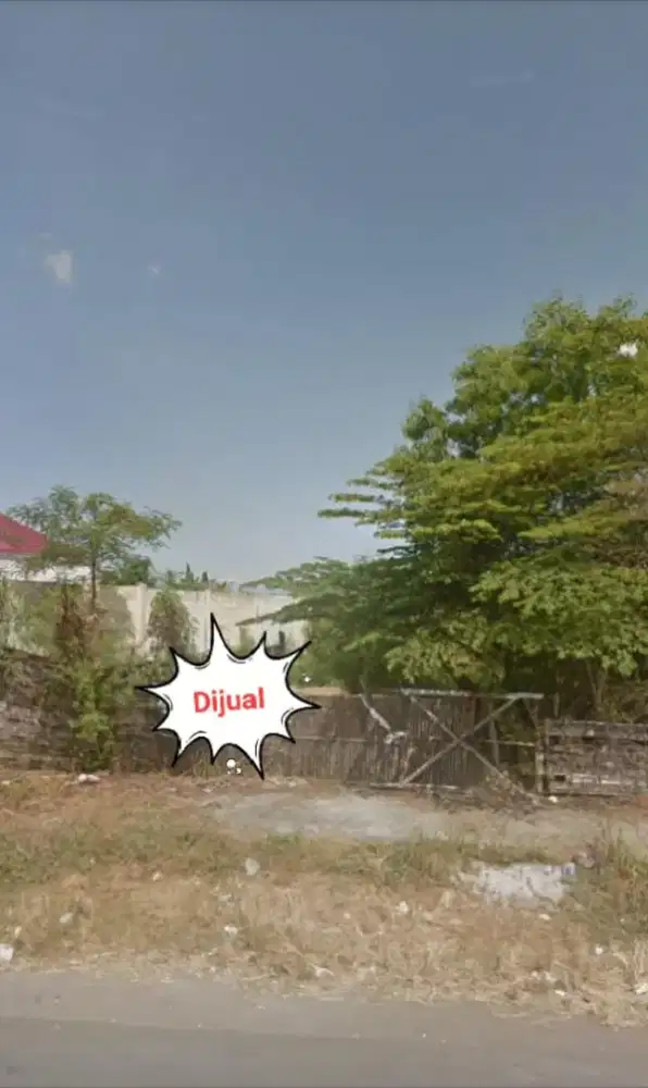 Dijual Tanah 4800m² SHM Hadap Utara di Raya Benjeng Gresik