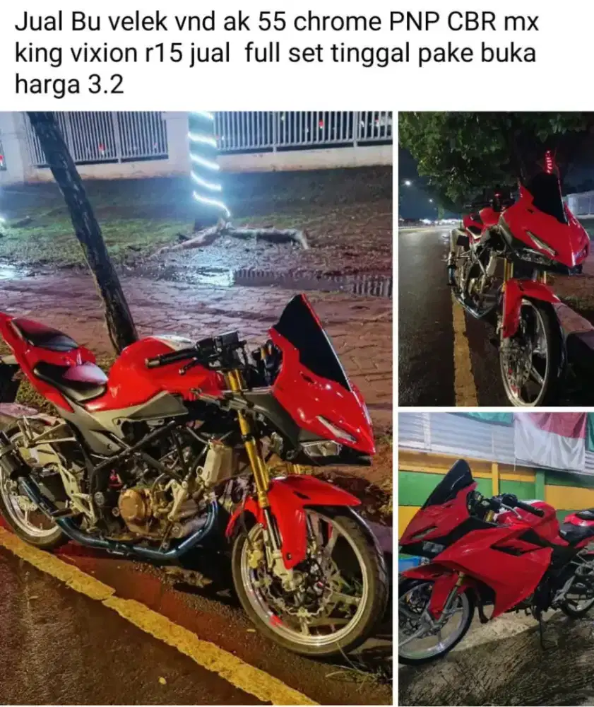 Jual veleg vnd ak 55 chrome pnp cbr