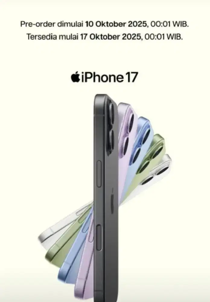 iPhone 17 sudah mulai PO ya guys