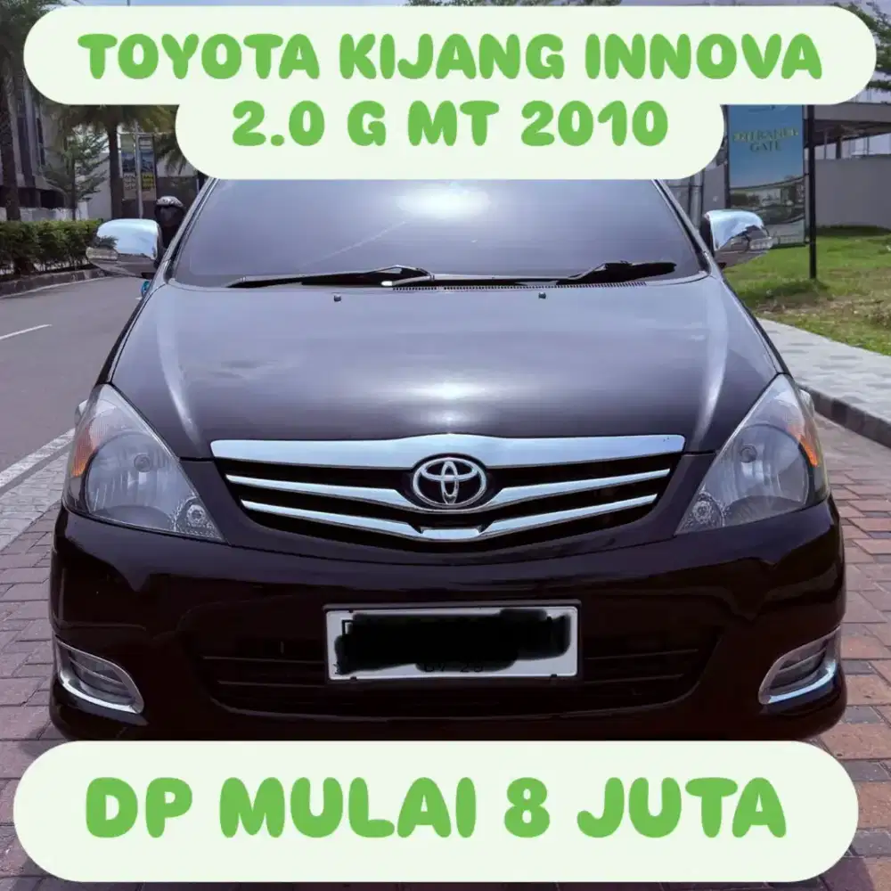 TOYOTA KIJANG INNOVA 2.0 G MT 2010 DP 8 JUTA