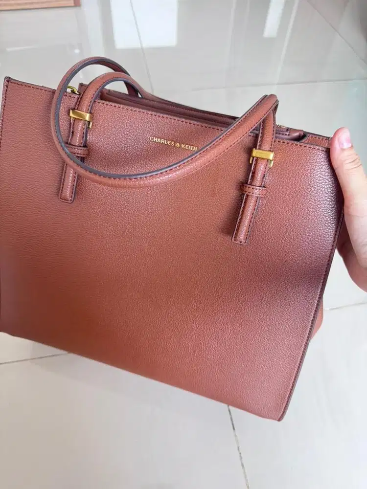 CK tote bag warna coklat