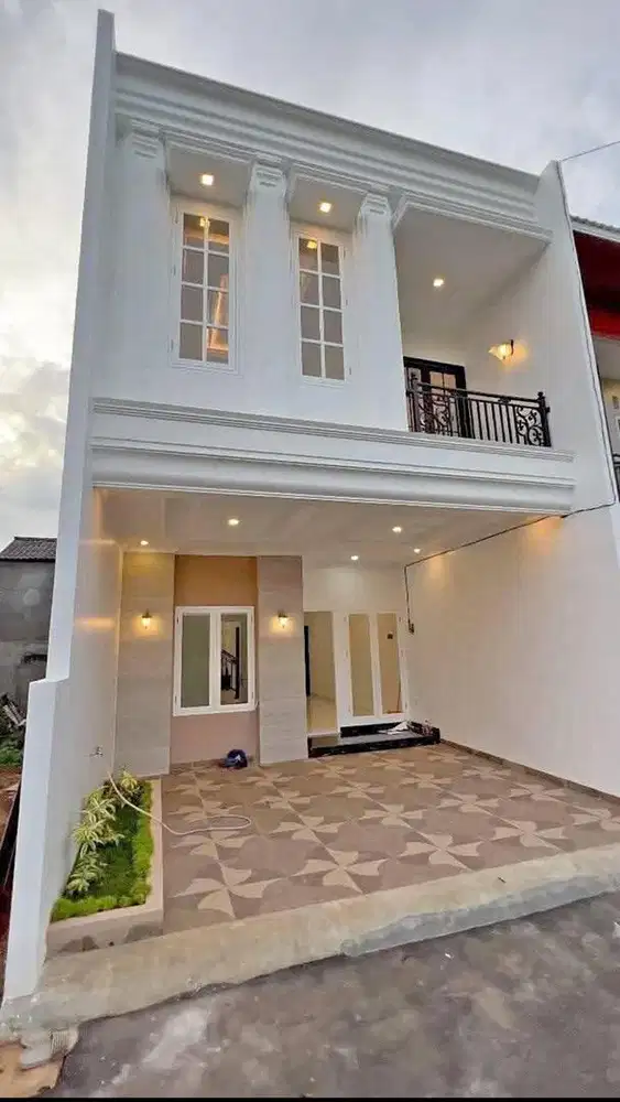 Rumah mewah 2 lantai harga promo akses mobil 3 menit ke stasiun depok