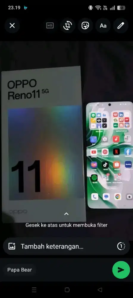 Di jual hp Oppo Reno 11