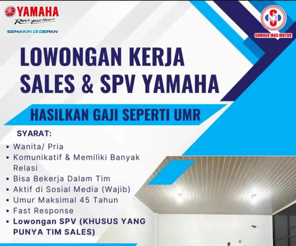 DI BUTUHKAN SALES LAPANGAN UNTUK PENEMPATAN PAMERAN