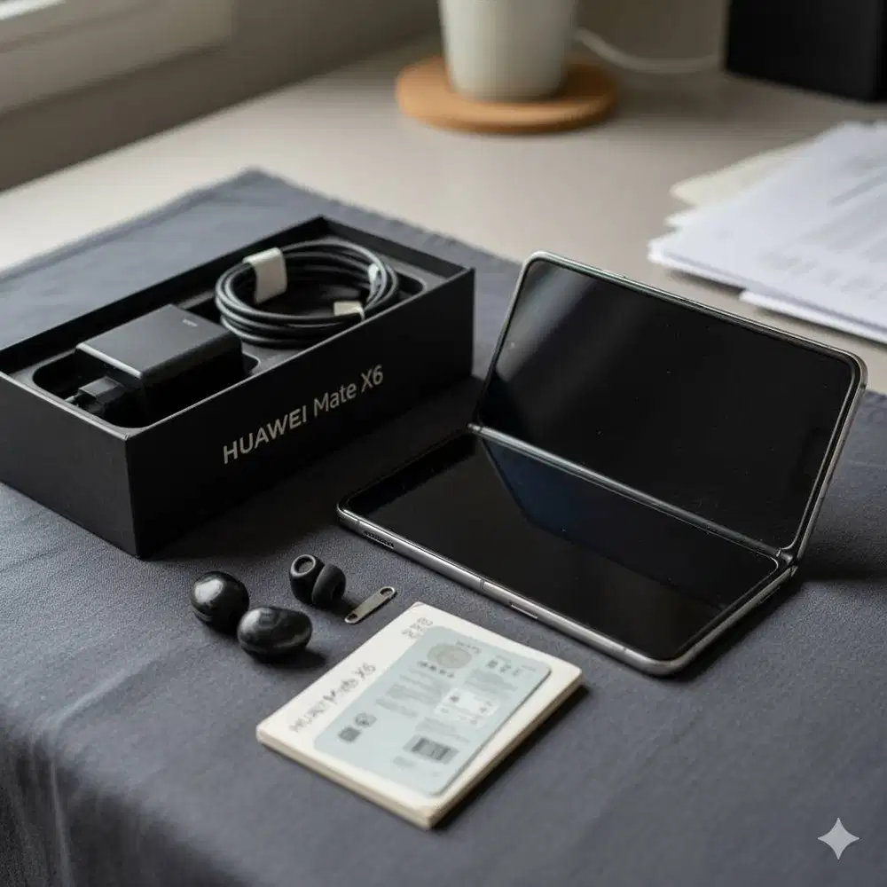Huawei mate x6 12/512gb, (garansi resmi 1 tahun) pemakaian baru 3 hari