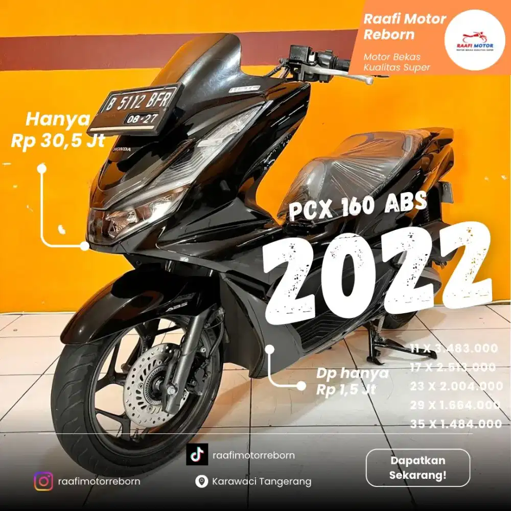 NEW PCX 160 ABS 2022 MOKAS BERKUALITAS SUPER & BERGARANSI CASH/KREDIT