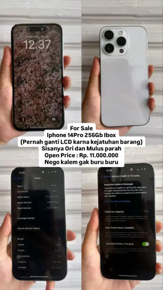 iphone 14 pro 256gb ibox white