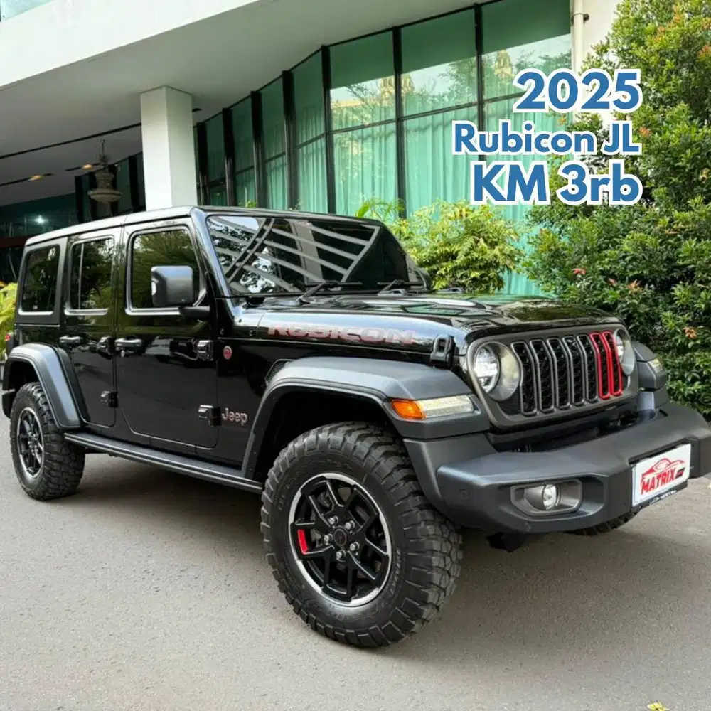Jeep Rubicon JL 2025 NIK 2024 Facelift Black 2.0 Hitam
