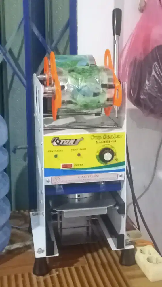 Ettalase, Show case, cup Sealer,