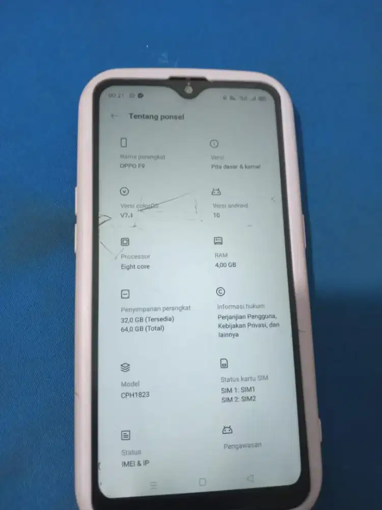 Oppo f9 ram4/64