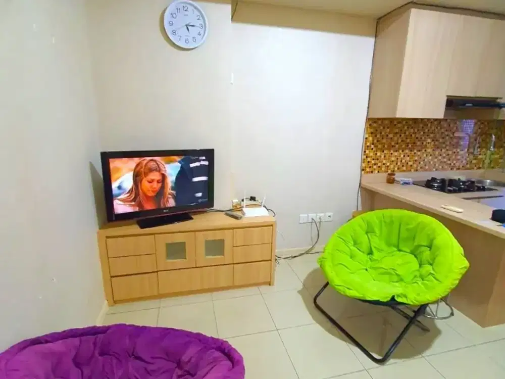 APARTEMEN GREEN LAKE SUNTER UKU 42,5 TOWER SOUTHERN FURNISHED RAPI ADA 2 KT+ 1 KM SIAP HUNI