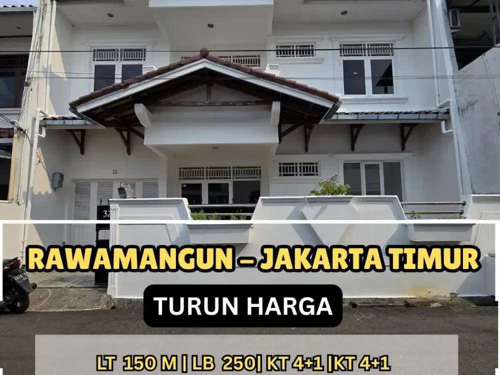 Rumah siap huni di Rawamangun Pulo asem Jakarta Timur