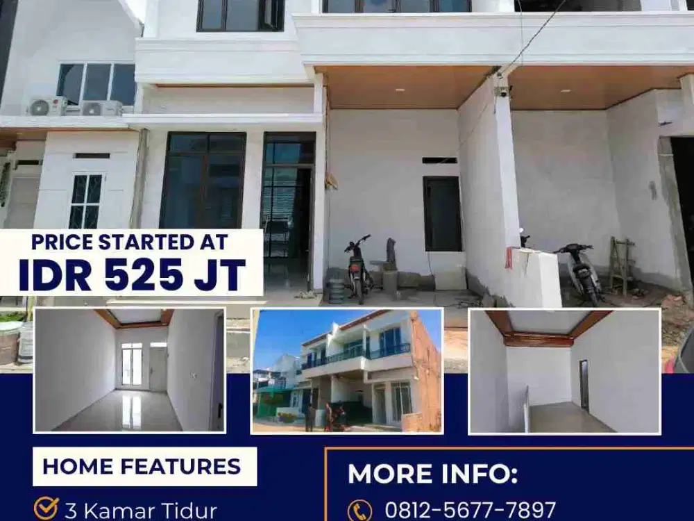 RUMAH 2 LANTAI TERMURAH DEKAT PASAR UNTUNG SUROPATI