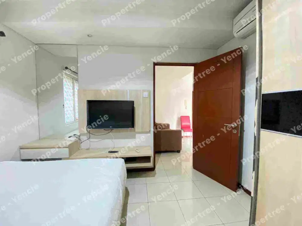 Disewakan full furnish tipe 1br apartment royal mediterania garden residence