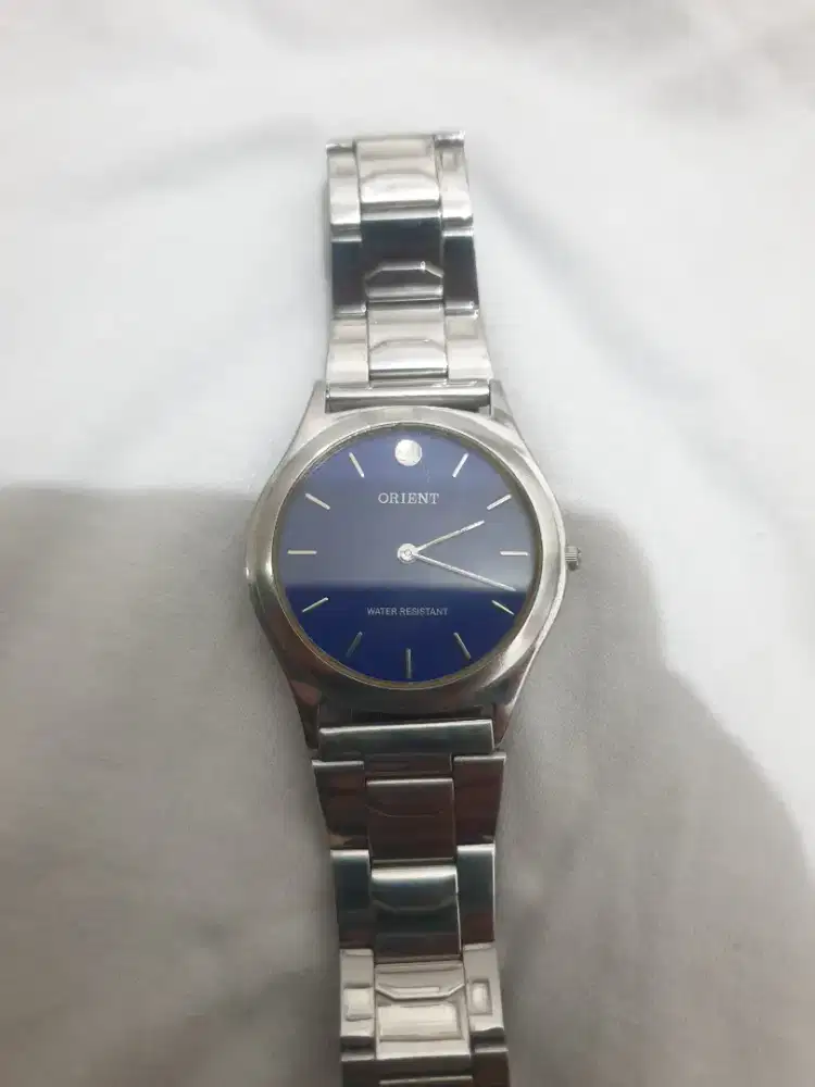 Jam tangan orient blue dial original quartz