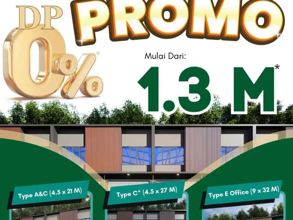 Dijual gudang 9X32meter dengan tinggi 9 meter di daerah strategis cikarang barat dengan akses jalur provinsi