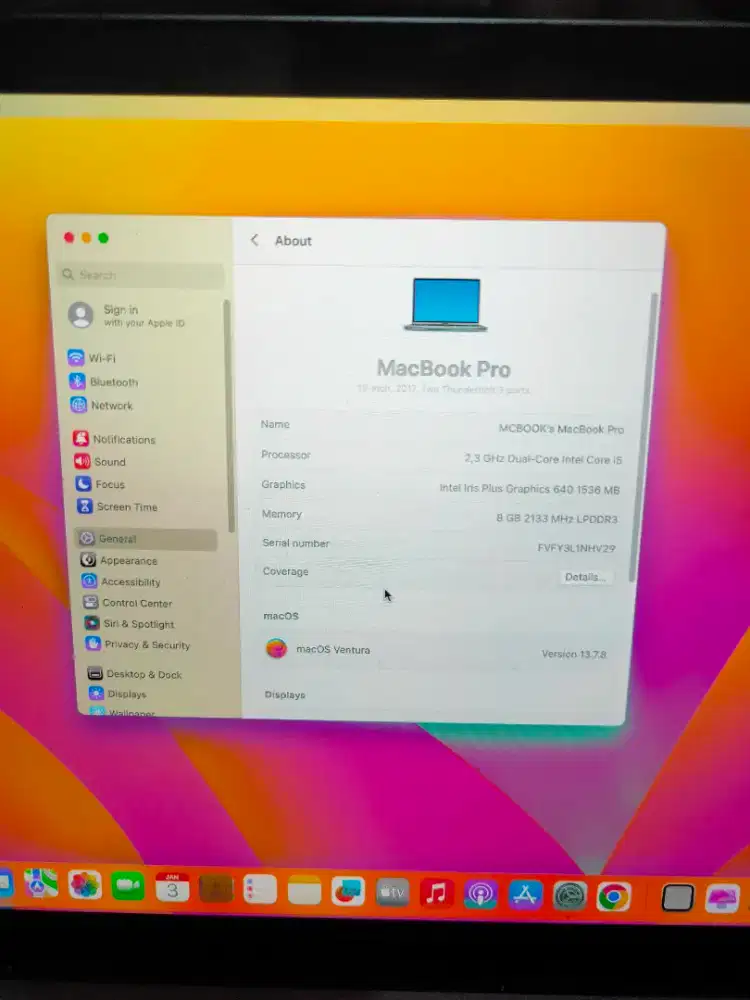 Macbook pro 2017 13.3 inch ngebut