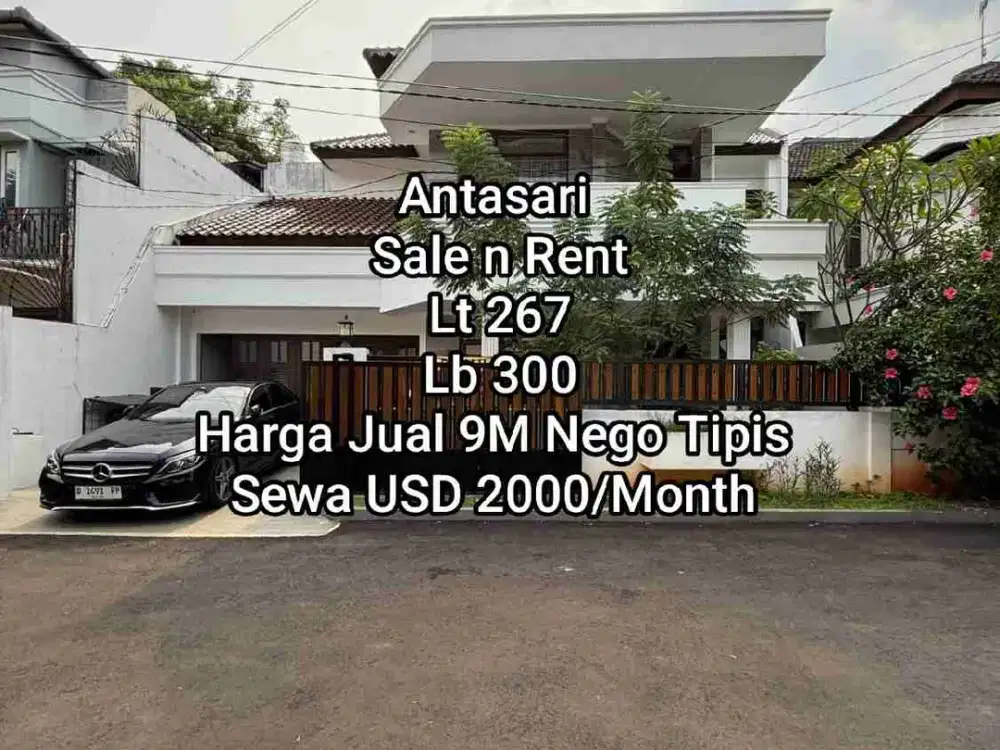Jual Rumah siap huni di Antasari Cipete Jakarta Selatan