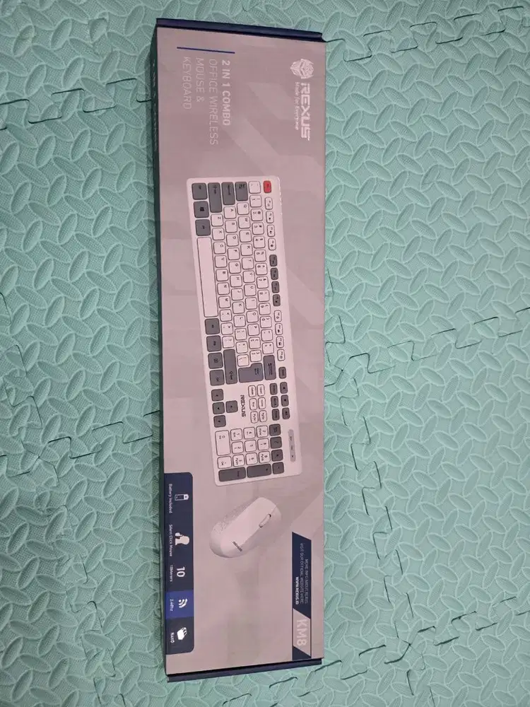 Rexus KM8 Wireless Combo Keyboard & Mouse - Kondisi Seperti Baru