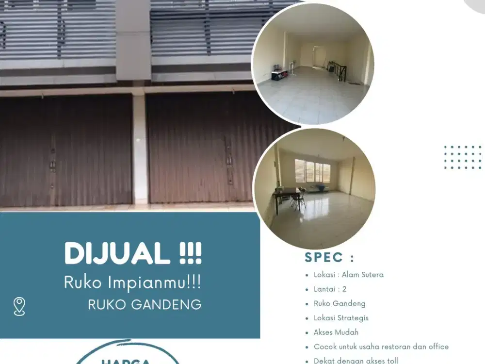 Termurah 2 gandeng cuma 6man Lokasi Alam sutera segera visit
