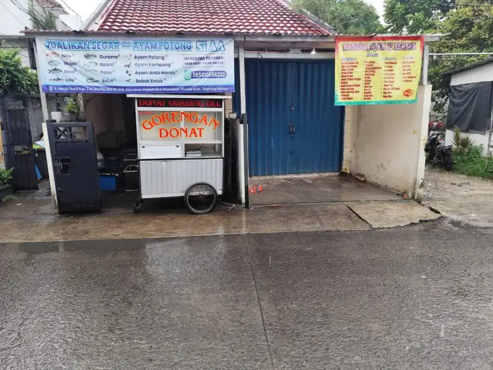 Rumah Plus Kios di Daerah Bintaro Pondok Aren
