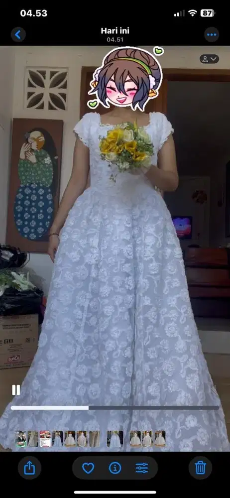 Djual gaun pengantin high quality