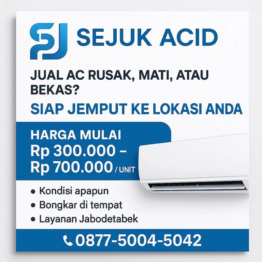 MEMBELI AC RUSAK/MATI, TEMBAGA | AC BEKAS , AC 1/2 PK , 3/4 PK , 1 PK