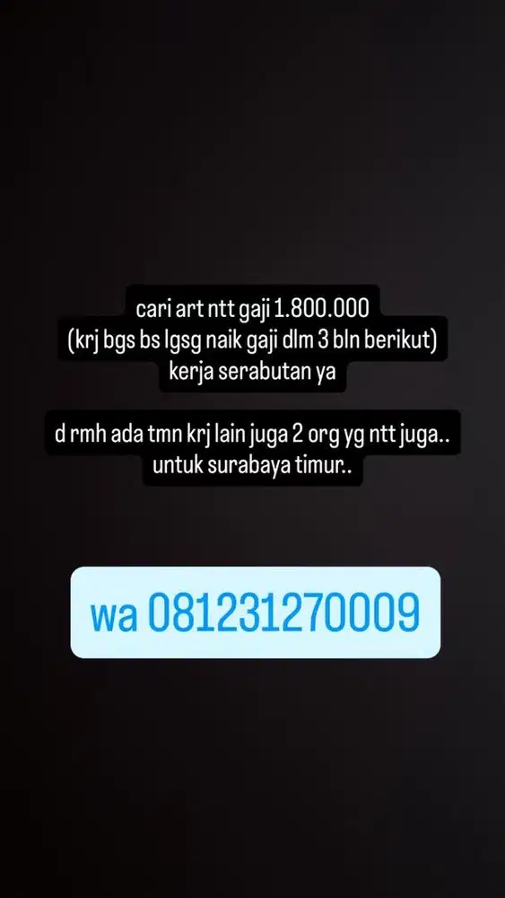art NTT SERIUS Kerja